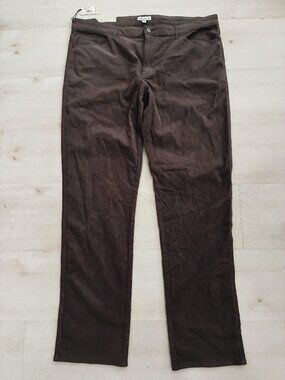 NWT Peter Millar Superior Soft Corduroy 5-Pocket Pants Brown/Grey Men's Size 40